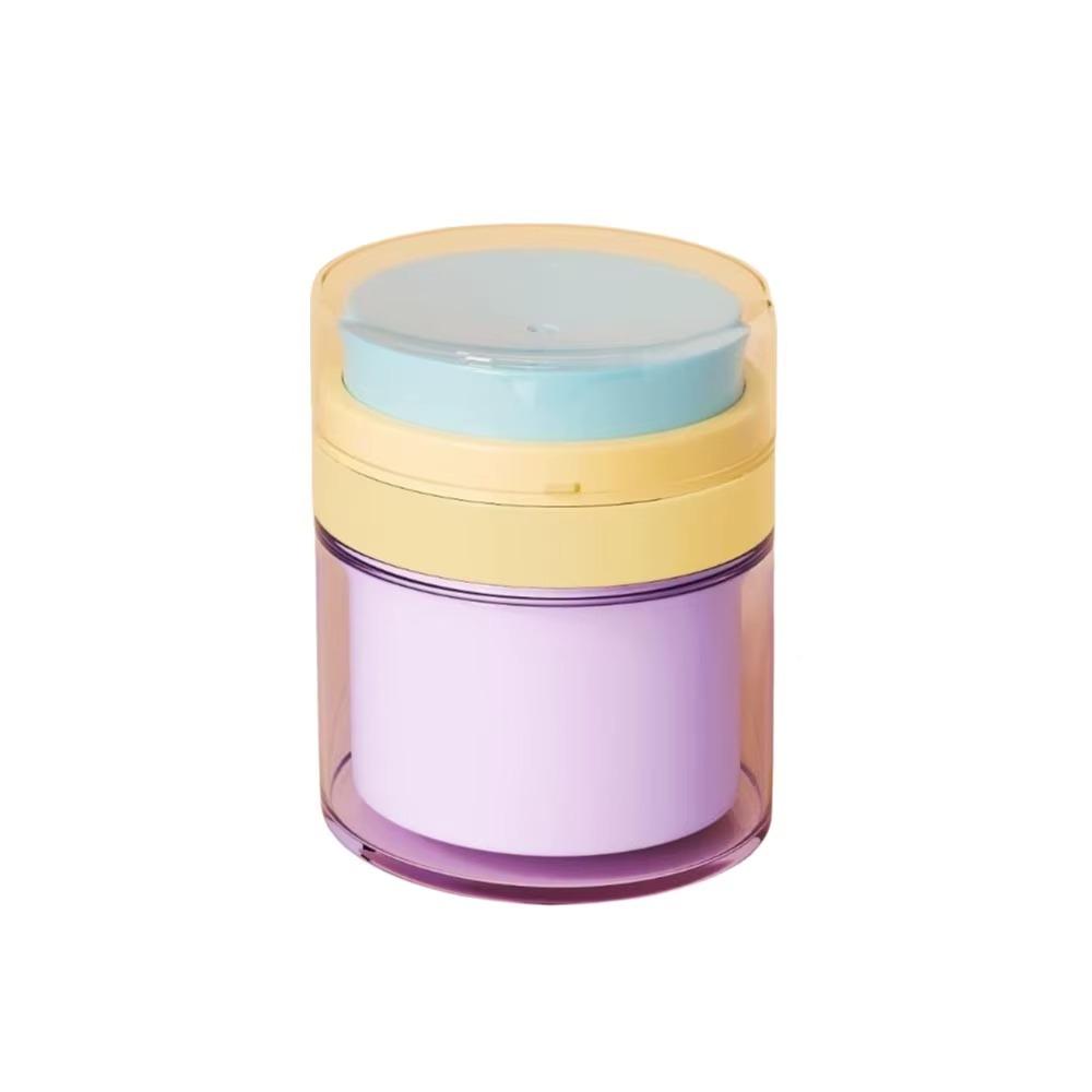 

50ml Capacity Vacuum Cream Bottle Push Down Mechanism Face Cream Container Outdoor
