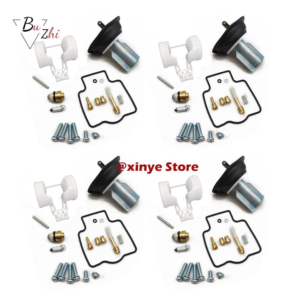 Motorcycle Carburetor Repair Kit Floating Needle Seat Plunger Vacuum Diaphragm for Kawasaki ZX400 ZXR400 1990-1999 ZX ZXR 400