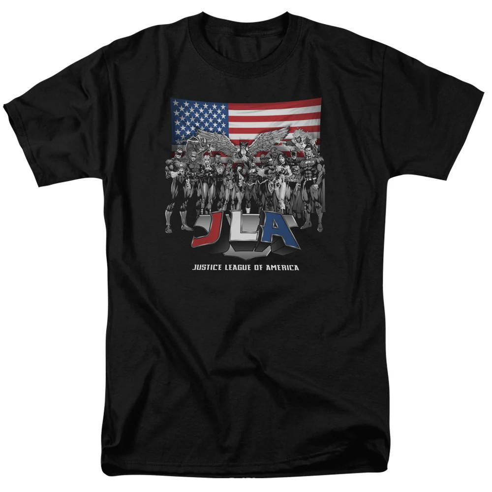 

Justice League Of America All American League Mens T Shirt Black 4XL