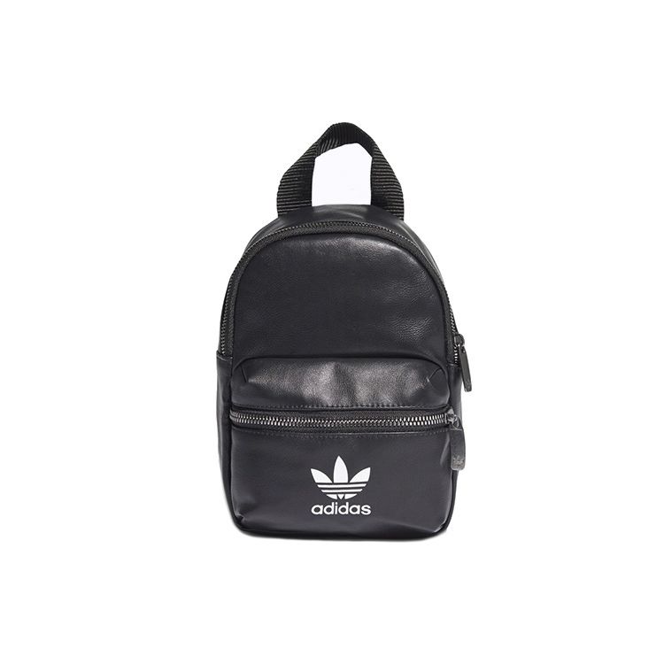Adidas Originals Classic Logo Sports Casual Mini Backpack Women Backpacks Black ED5882