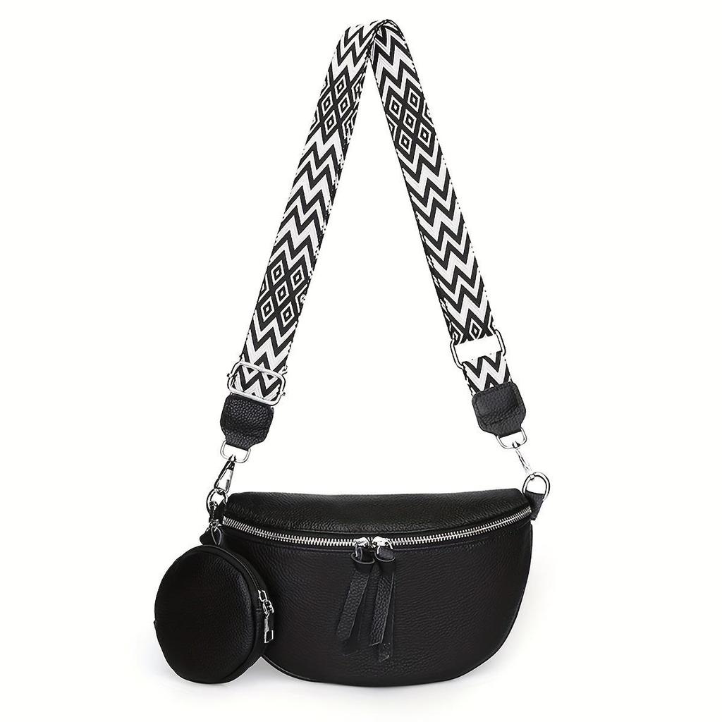 Casual Women's Waist Bag Fashionable Crossbody Women's Chest Bag Single-shoulder Genuine Leather Women's Bag