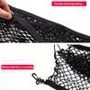 Car Mesh Elastic Nylon Rear Back Cargo Trunk Storage Organizer Double Layer Luggage Net Auto Back Rear Mesh Seat Car Accessories