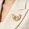 Hand Pose Heart Brooches For Unisex Office Casual Party Jewelry Unique Hands Brooch Pins Gifts