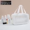 PU Women Travel Storage Bag Cosmetic Bag Makeup Bag Travel Organizer Bags Waterproof Washbag Transparent Cosmetic Cases