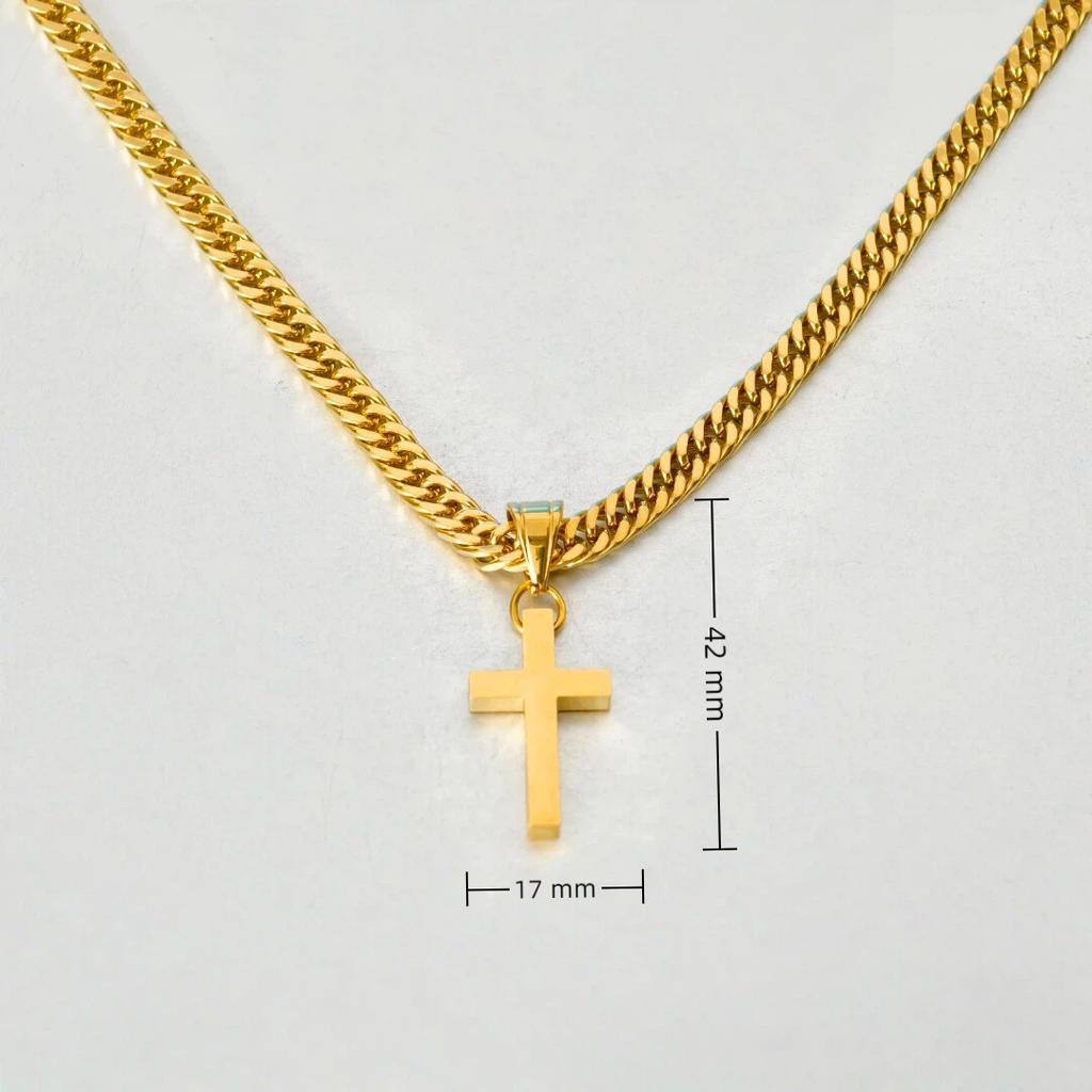 Vintage Curb Cuban Link Chain Necklaces Male Gold Color Stainless Steel Long Choker Chain For Men Women Hip Hop Jewelry Gift