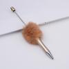 10Pcs Newest Colour Creative  Plush Ballpoint Pen Ballpoint Pen  DIY Ballpoint Pen Gift for Student Office Supplies