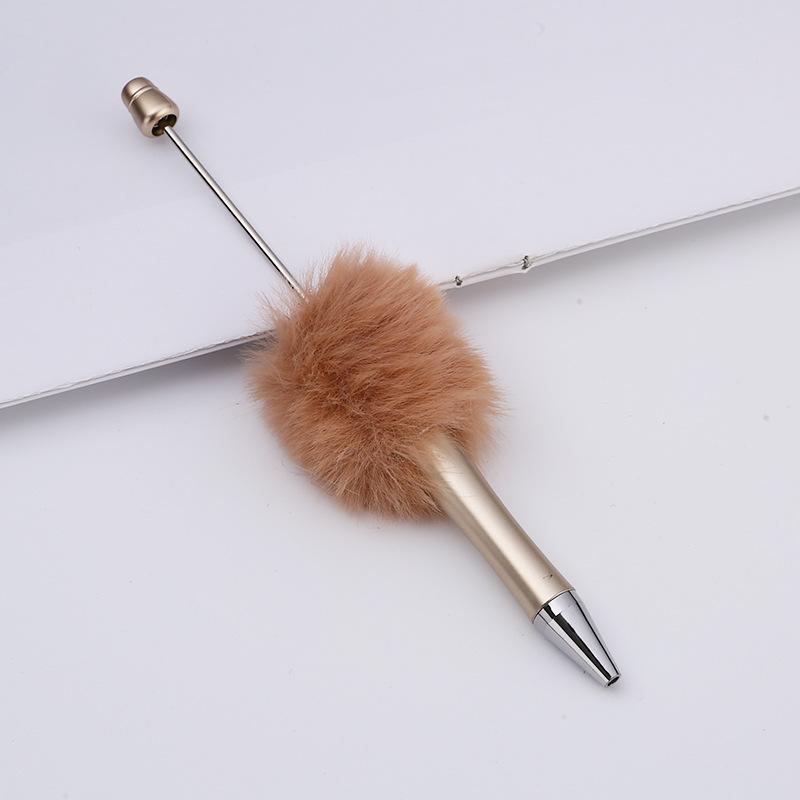 10Pcs Newest Colour Creative  Plush Ballpoint Pen Ballpoint Pen  DIY Ballpoint Pen Gift for Student Office Supplies