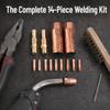 14pcs Standard Size Welding Machine Accessories Brass Gasless Nozzle  For Professional Welding