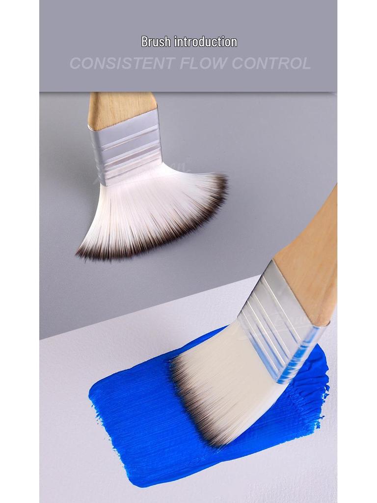 9-teiliges Nylonhaar-Pinselset für Wand- und Anfänger-Kunstmalerei