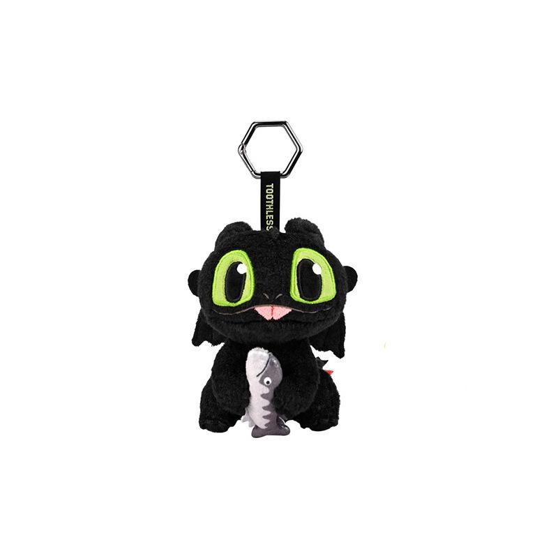 Genuine How To Train Your Dragon Toothless & Light Fury Plush Keychain 