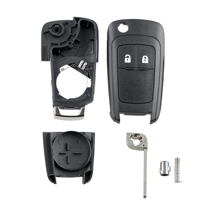 For Opel Car Keys Replacement 2 Buttons Car Key Case with Foldable Key Blade