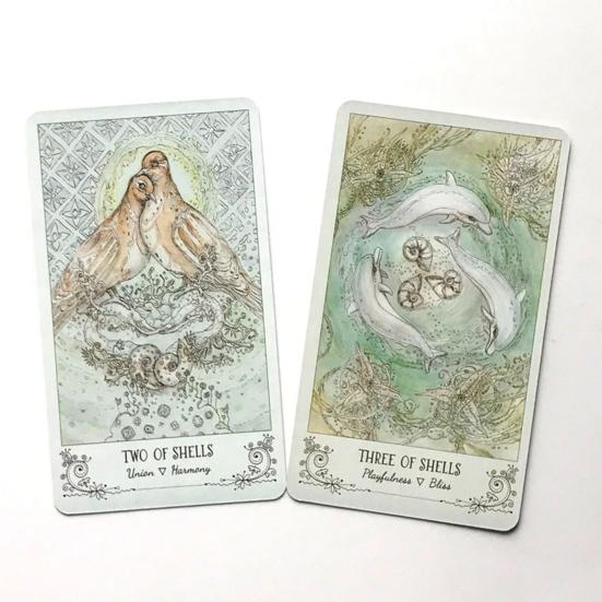 Tarot Decks English Wear Resistant Lightweight Augury Witch Energy Oracle Paper Cards Table Game for Daily Use