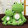 Cute Frog Plush Toy With Short Plush Cover For Kids Gift And Cuddle