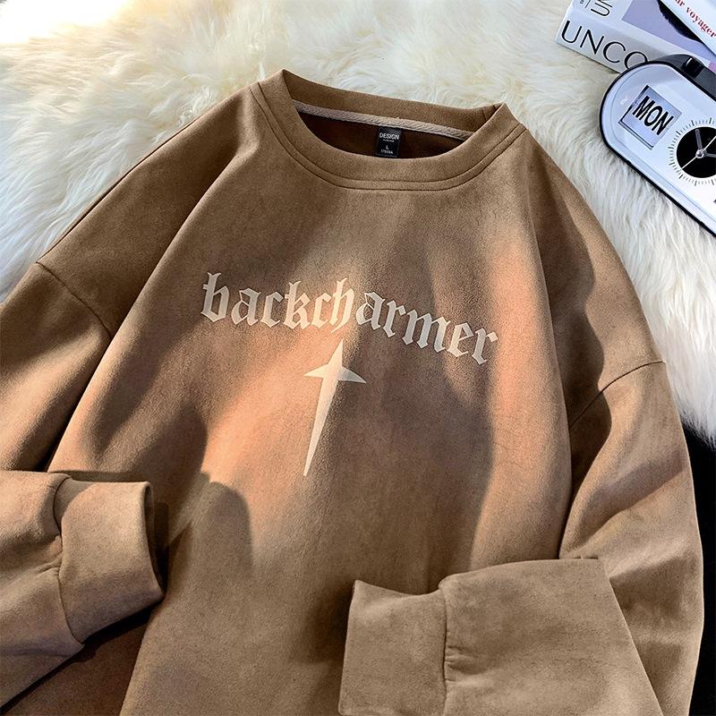 

Мужская весенняя трендовая брендовая свободная повседневная базовая рубашка одежда на весну и осень 3XL