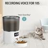 4L Cat Automatic Feeder Stainless Steel Bowl APP Control Feeder Dog Food Dispenser  For Cats Dogs