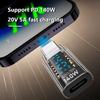Type C Power Meter Tester PD140W LED Display Fast Charging Cable Adapter USB4.0 40Gbps for iPhone 15 Series/iPad Air/Pro/MacBook
