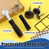 Glarks 26Pcs Tire Repair Patch Tool Kit Including 1Pc Tire Patch Roller, 1Pc Tire Inner Liner Scraper and 24Pcs 4mm/6mm/9mm Tire Repair Patch Plug