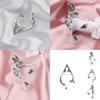Modern Creative Angel Wing Ear Cuffs Simple Plated Geometric Earrings For Women