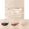 Womens Faux Leather Belt With Geometric Alloy Buckle For Daily Casual Use
