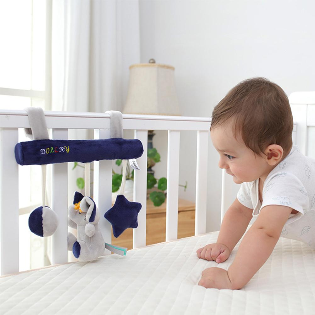 Star Animal Music Carriage Attachments Bed Hanging Plush Toys for Early Education