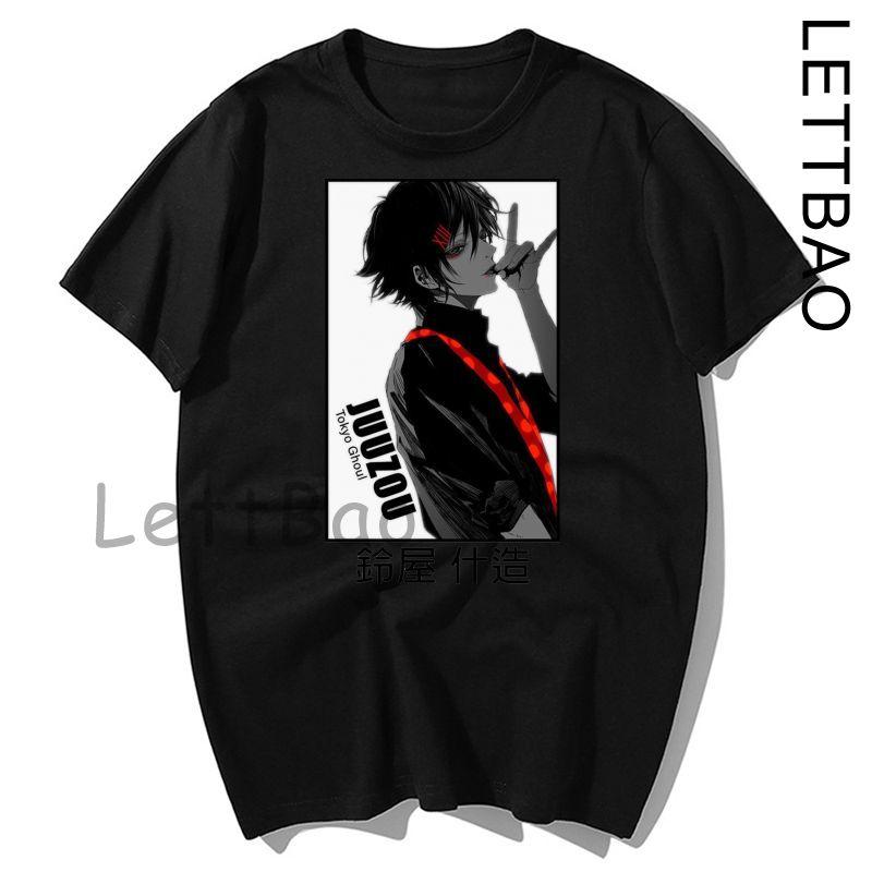 Casual Tops Japan Anime Tokyo Ghoul Funimation Kaneki Ken Cartoon Loose T Shirt Harajuku Punk Cool