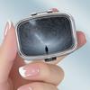 Tragbare Pillendose mit 2 Fächern, Mini-Metall-Medikamenten-Organizer-Etui, Niedlicher bedruckter Pillenbehälter für Vitamine, Pillen, Schmuck, Reisen, Tägliche Anwendung