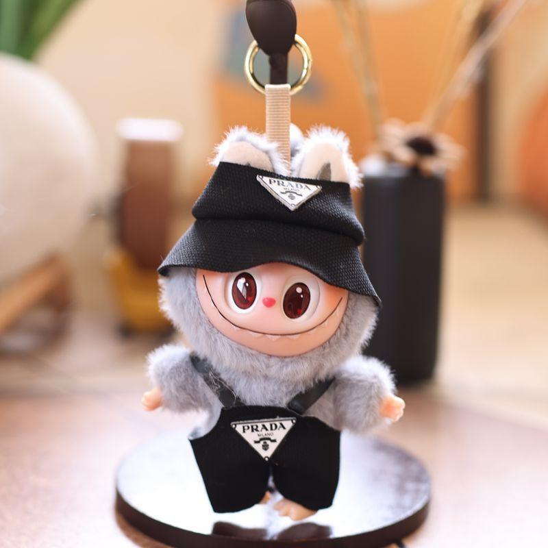 

Очаровательная шляпа, комбинезон, плюшевая кукла, брелок-подвеска для детей, коллекционеров и серый