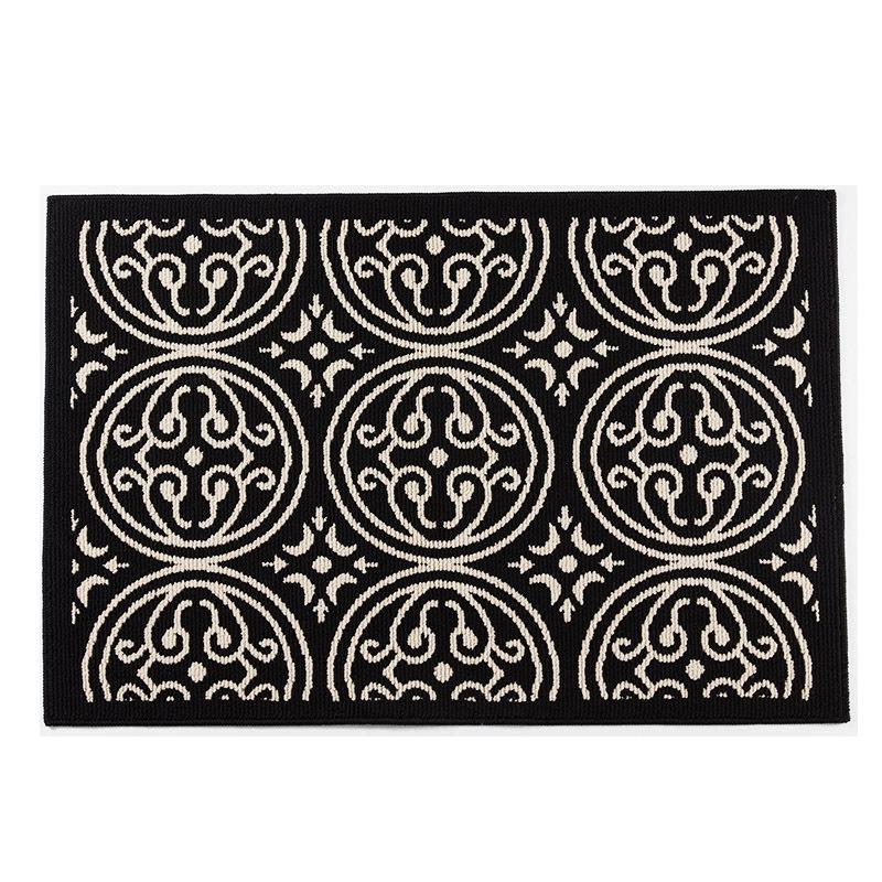 Dirt Resistant Entry Mat Retro Double Woven Entry Mat Dust Removal Advanced Mat Light Luxury Luxury Entrance Door Carpet
