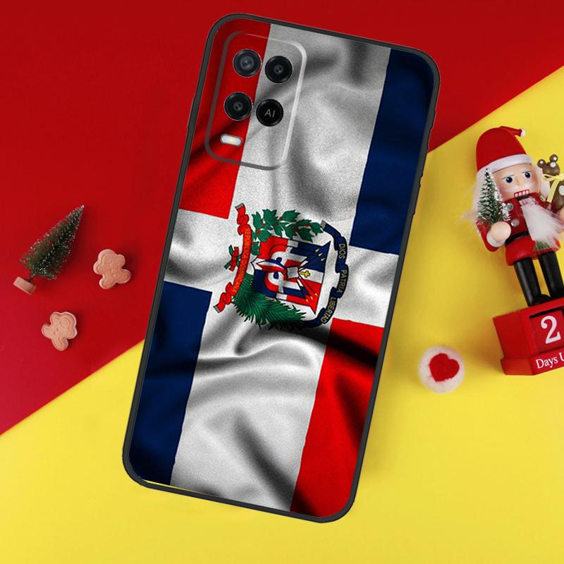 Étui Drapeau République Dominicaine Pour Oppo A38 A18 A58 A78 A98 A74 A94 A54 A80 A60 A40 A96 A76 A16 A15 A17 A57 A5 A6 Pro