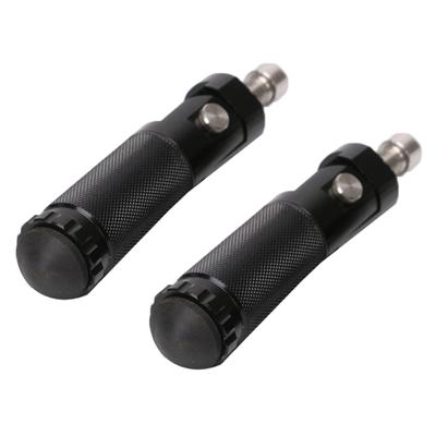 2Pcs Aluminum Universal Motorcycle Motorbike Folding Footrest Foot Peg Pedals