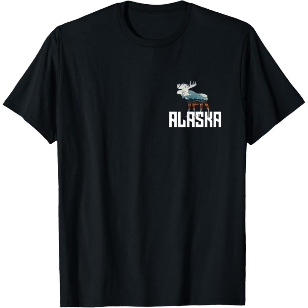 Moose Alaska Shirt Last Frontier Alaska Shirt Bear T-Shirt