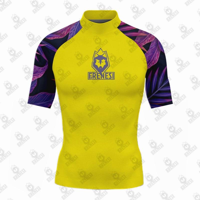 Mens UV Protection Rash Guard Short Sleeve Swimwear Surfing Diving Swimming Water Sports