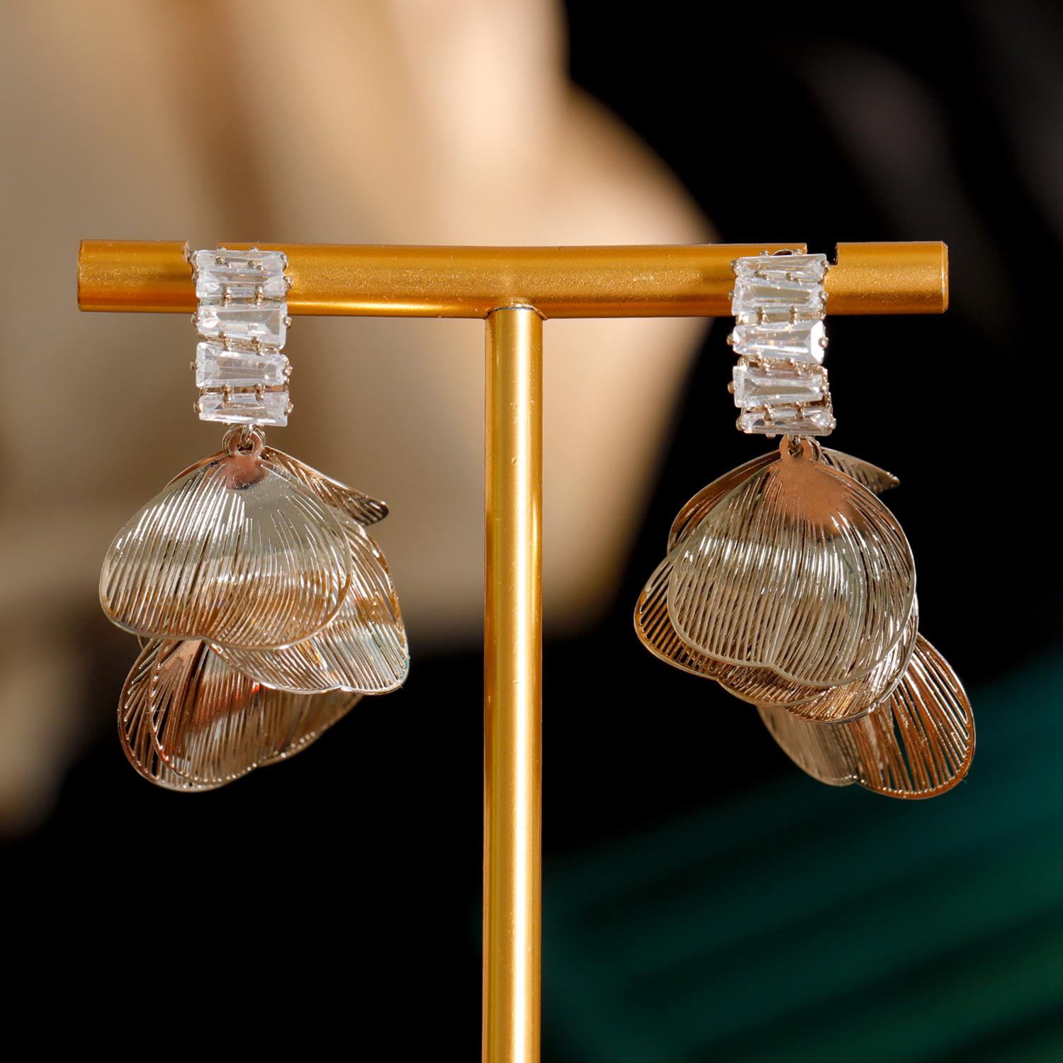 

Роскошные серьги-клевер с четырьмя лепестками, инкрустированные цирконами, из серебра 925 пробы для женщин