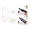 6Pieces Simple Iron Stand Single Storage Solution Iron Material Wine Display Shelves Bottle Holder Wine Bottle Rack