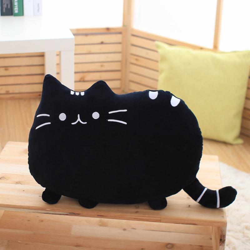 40 x 30 cm Kawaii Biscuit Cat Jucării pentru păpuși de pluș Drăguț Happy Cat Plush Pernă Jucării Pernă pentru acasă