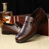 Brand Men Leather Formal Business Shoes Male Office Work Flat Shoes Oxford Breathable Party Wedding Anniversary Shoes