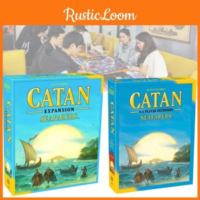 Jogo de Tabuleiro Catan Ilha Premium Inglês 5ª Edição Expansão para 5-6 Jogadores Tema Oceano