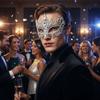 Exaggerated Crystal Mask Shiny Rhinestone Face Mask Bling Bling Mask  Costume Party