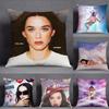 Singer K-Katy P-Perry Bandaids Hot Album Pillow Case Square Double-Sided Printing Short Plush Sofa Cushion Cover Bedroom Pillow