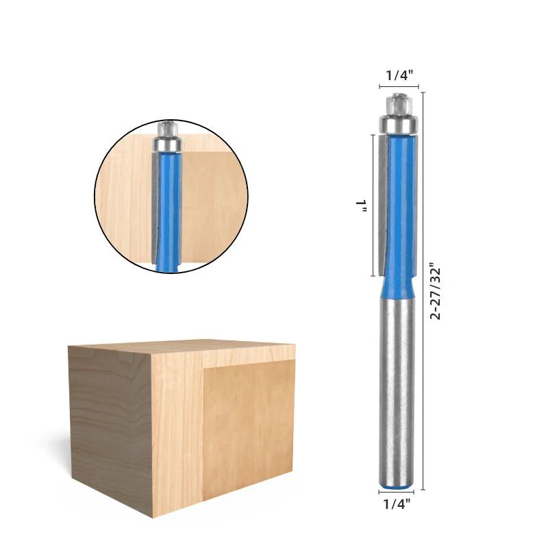 Cuțit drept cu două margini, 8mm, cu lagăr, aliaj, freză pentru prelucrarea lemnului, mașină de gravat, instrument de tăiere