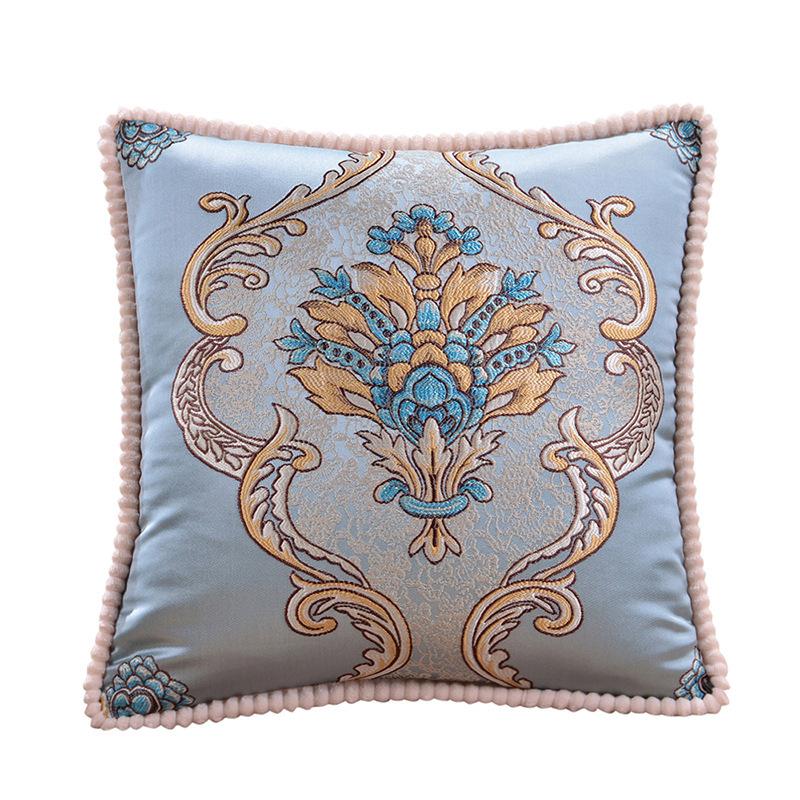 48x48cm 1pcs European Jacquard Pillow Cover Car Bedroom Home Theme Decoration Pillowcase Soft and Wear-resistant Square Sofa Waist Cushion Covers
