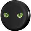 Black Cat Eyes Spare Tire Cover Waterproof UV Sun Protector for SUV Truck RV