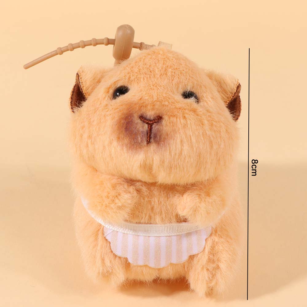 Bag Charm Hamster Plush Pendant Hanging Decoration Hamster Plush Keychain  Kids Toy