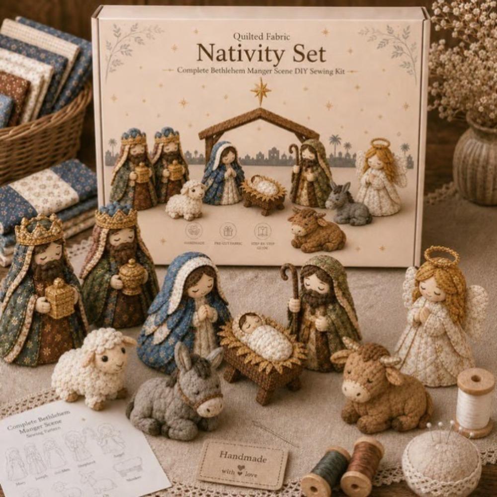 with Assembly Guide Nativity Scene Sewing Craft Kit Parent-Child Activities