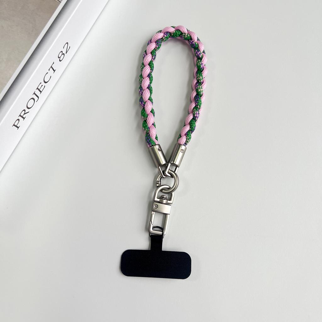 Creative Hand-Woven Mobile Phone Lanyards, Wristbands, Short Rope Strings, Pearl Jewelry, Pendants, Safety Anti-Loss Ropes