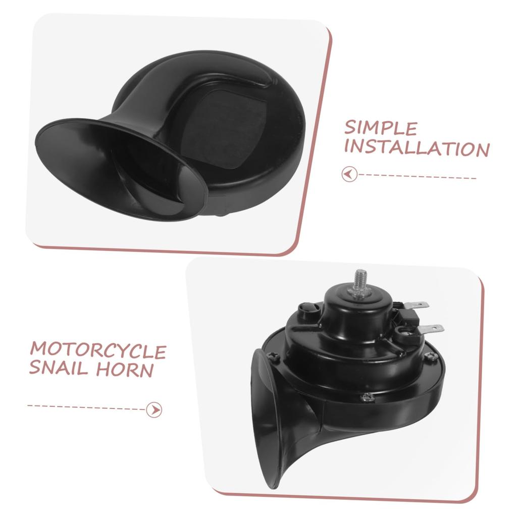 SOESFOUFU Motorcycle Horn Light, Motorcycle Accessories, Motorcycle Horn, Scooter Horn, Moped, Trumpet, Snail Horn, Accessories