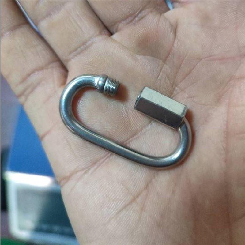 Good-4MM Quick Connect, D-Link,Heavy Duty Stainless Steel Quick Connect For Hammocks, Camping And Outdoor Equipment (30Pcs)
