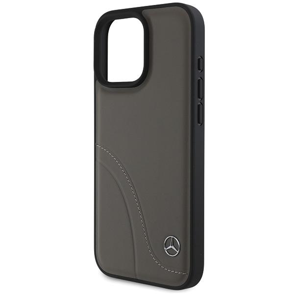 Mercedes Mehcp16X23Rbcsb Iphone 16 Promax 6.9 Brązowy/Brown Hardcase Mb Curved Stitches Leather