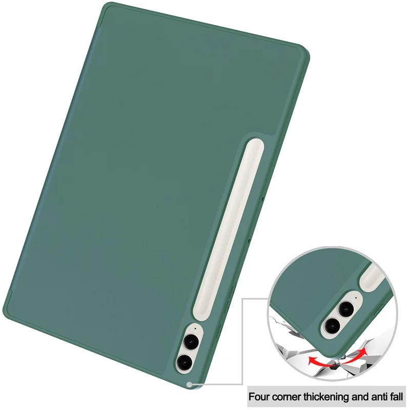 Case For Samsung Galaxy Tab S9 FE+ S10 FE Tablet Cover with Pencil Holder Funda For Galaxy Tab S9 FE Plus+ Cover SM-X610 SM-X510