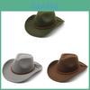 Cappello in Feltro di Lana a Tesa Larga per Uomo Donna Protezione Solare Estiva Abbigliamento Casual